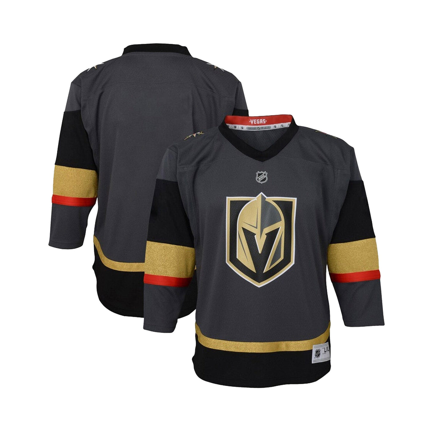 Vegas Golden Knights Home Outer Stuff Replica Youth Jersey - The Hockey Shop Source For Sports