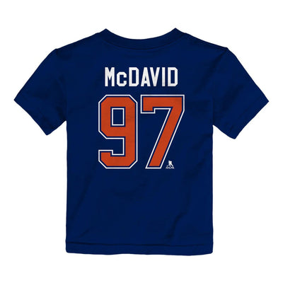 Outer Stuff N&N Primary Logo Boys Shortsleeve Shirt - Edmonton Oilers Connor McDavid - TheHockeyShop.com