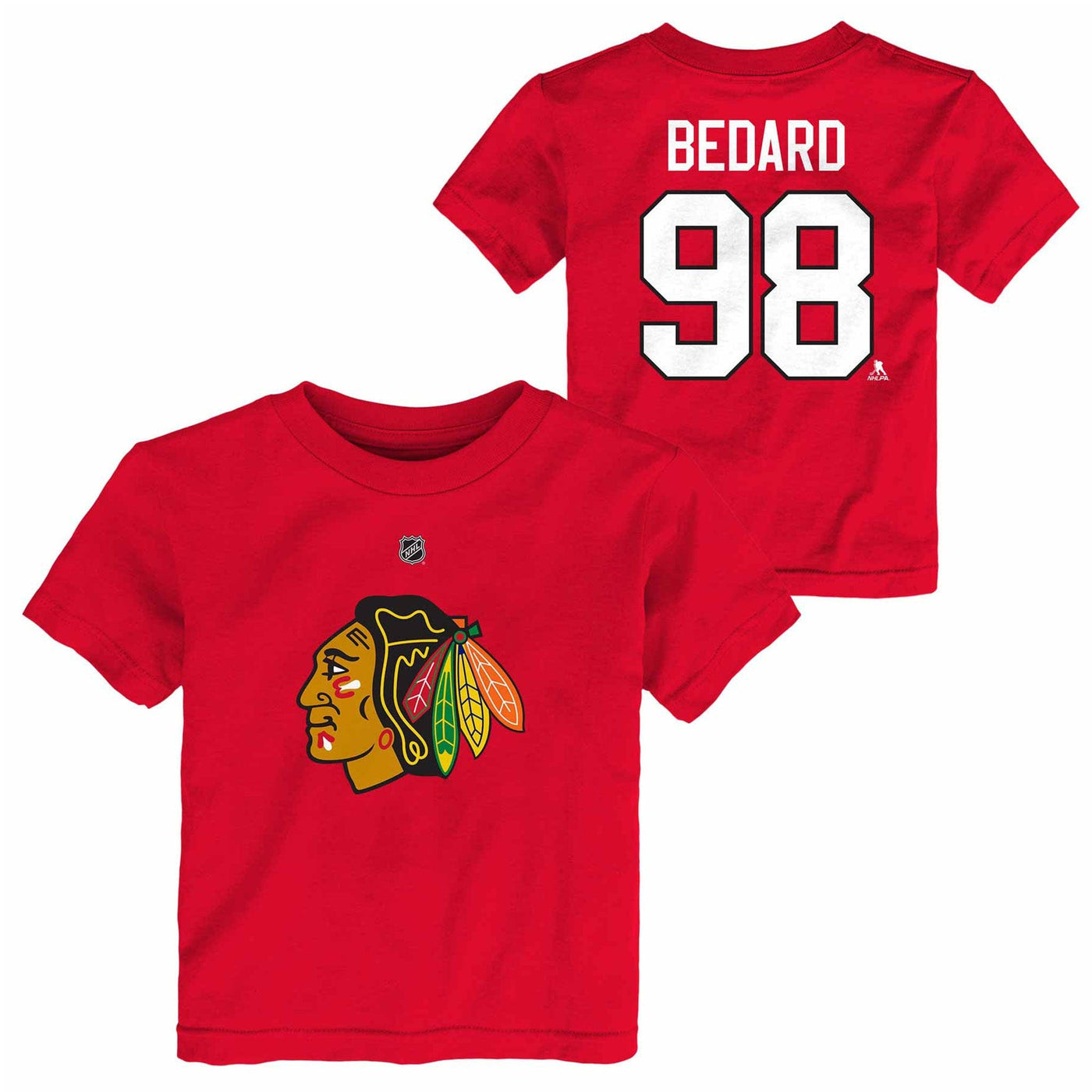 Outer Stuff N&N Primary Logo Infant Shortsleeve Shirt - Chicago Blackhawks Connor Bedard - TheHockeyShop.com