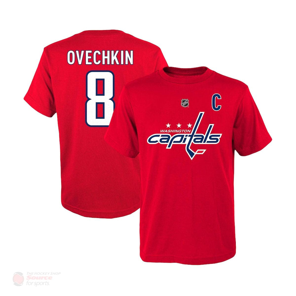 Washington Capitals Outer Stuff Name & Number Youth Shirt - Alexander Ovechkin