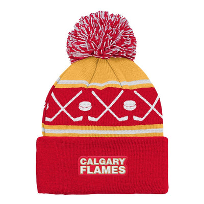 Outer Stuff NHL Face Off Toddler Toque - Calgary Flames - TheHockeyShop.com