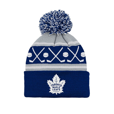 Outer Stuff NHL Face Off Toddler Toque - Toronto Maple Leafs - TheHockeyShop.com