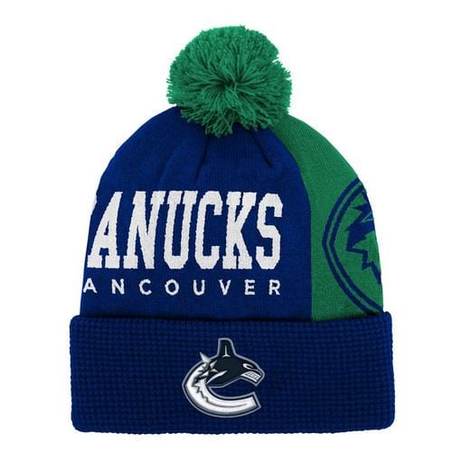 Outer Stuff NHL Impact Cuffed Pom Youth Toque - Vancouver Canucks - TheHockeyShop.com