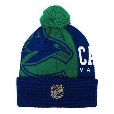 Outer Stuff NHL Impact Cuffed Pom Youth Toque - Vancouver Canucks - TheHockeyShop.com