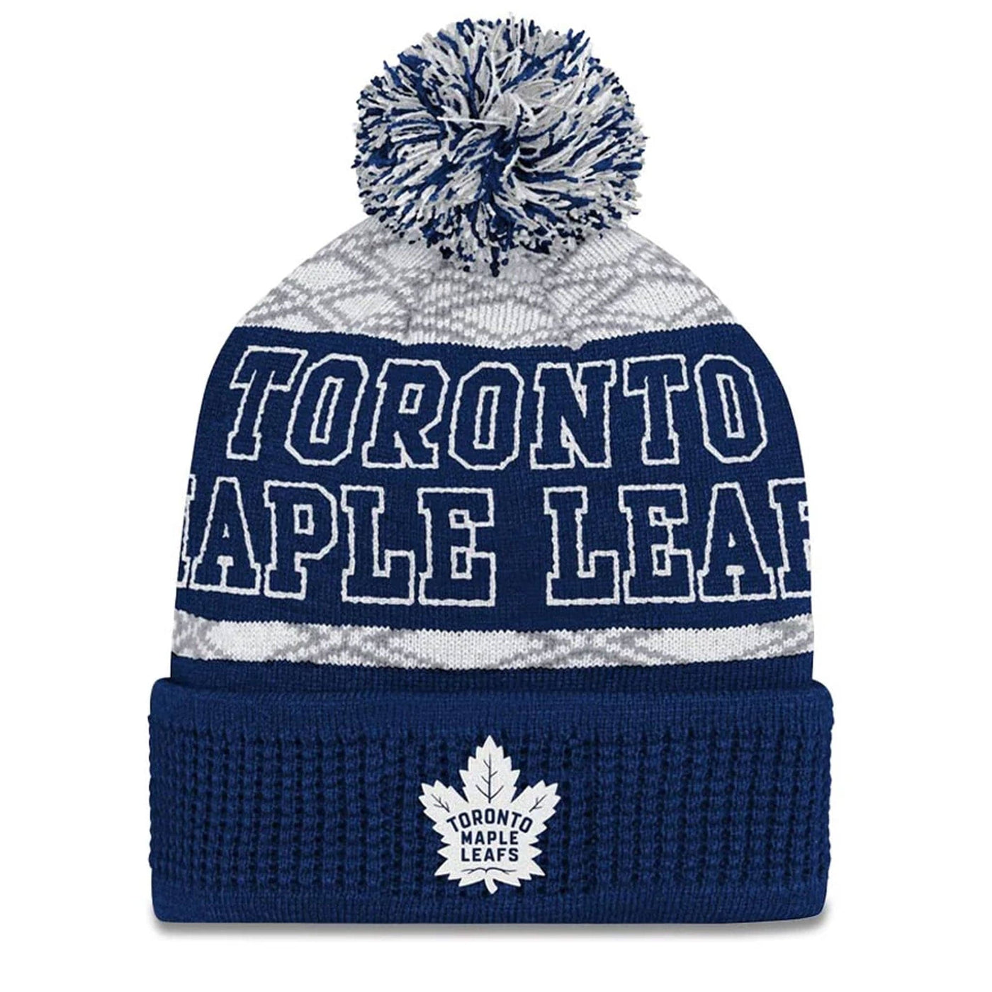 Outer Stuff NHL Puck Pattern Youth Toque - Toronto Maple Leafs - TheHockeyShop.com