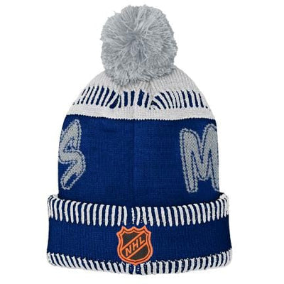 Outer Stuff NHL Scripted Cuff Knit Pom Youth Toque - Toronto Maple Leafs - TheHockeyShop.com