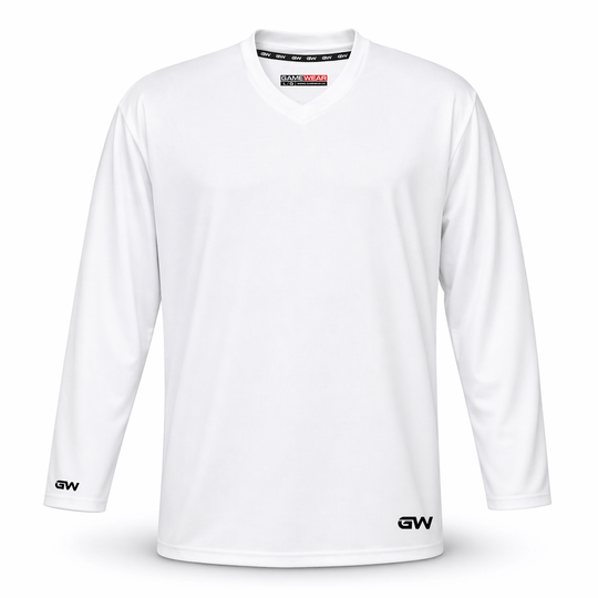 GameWear GW5500 ProLite Series Senior Hockey Practice Jersey - White White / S - The Hockey Shop