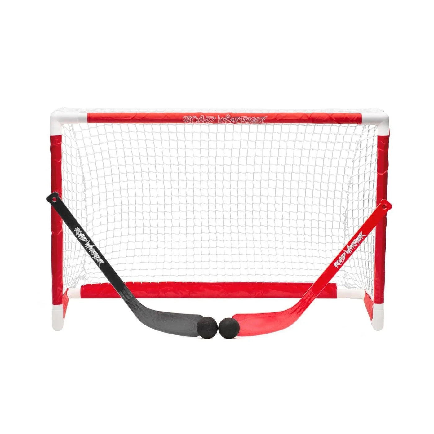 Road Warrior Top Shelf Mini Net Set With Shooter Tutors - TheHockeyShop.com