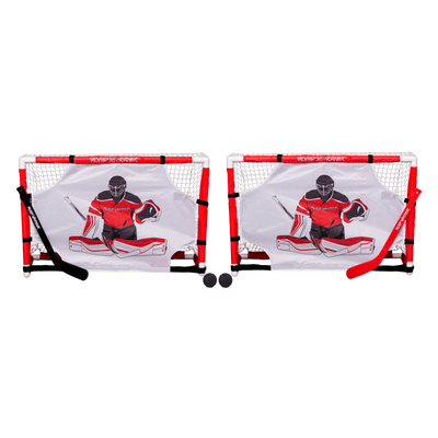 Road Warrior Top Shelf Mini Net Set With Shooter Tutors - TheHockeyShop.com