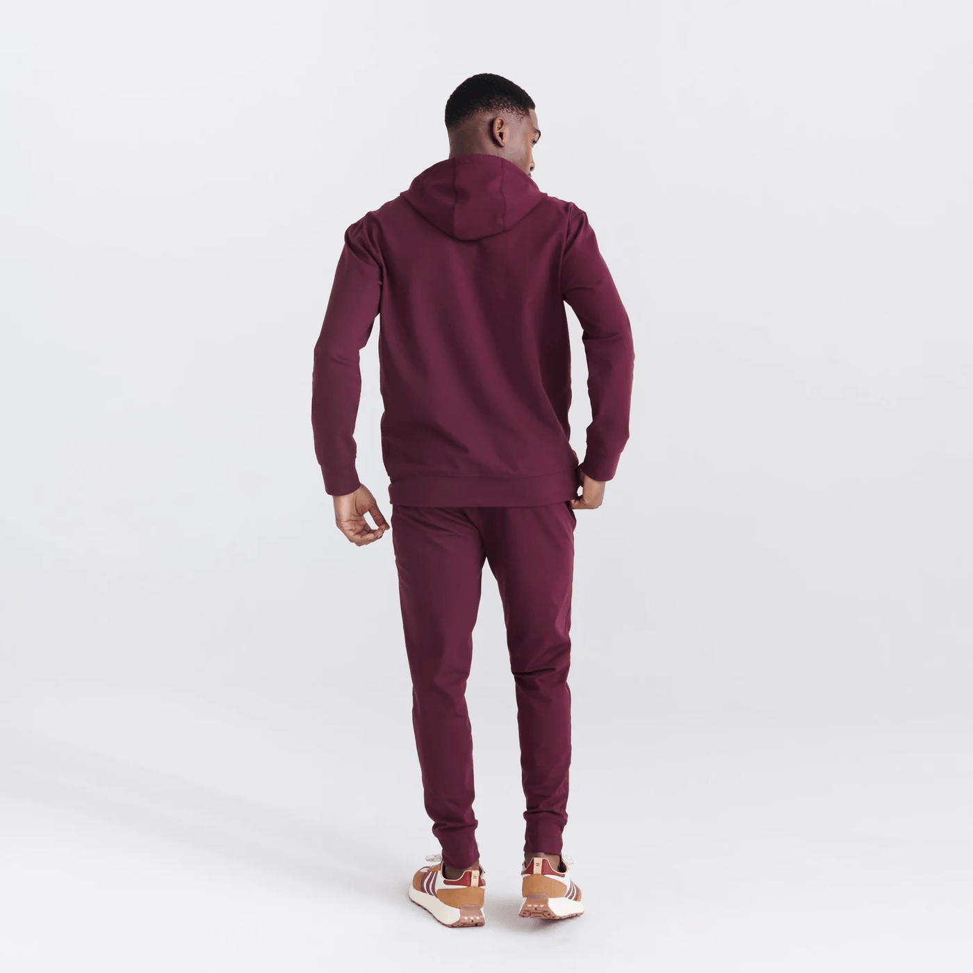 Saxx Trailzer Full Zip Hoody - Burnt Plum - The Hockey Shop Source For Sports
