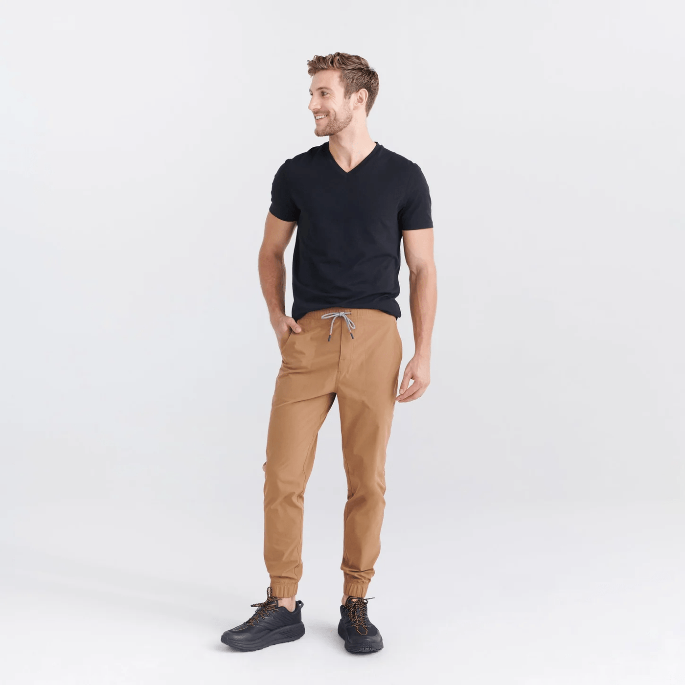 Saxx Go To Town Jogger Pants - Toasted Coconut - The Hockey Shop Source For Sports