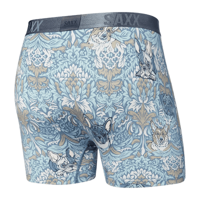 Saxx 22nd Century Silk Boxers - Fleur De Pugs - LIS Blue - TheHockeyShop.com