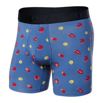 Saxx 22nd Century Silk Boxers - See Food - Navy - TheHockeyShop.com