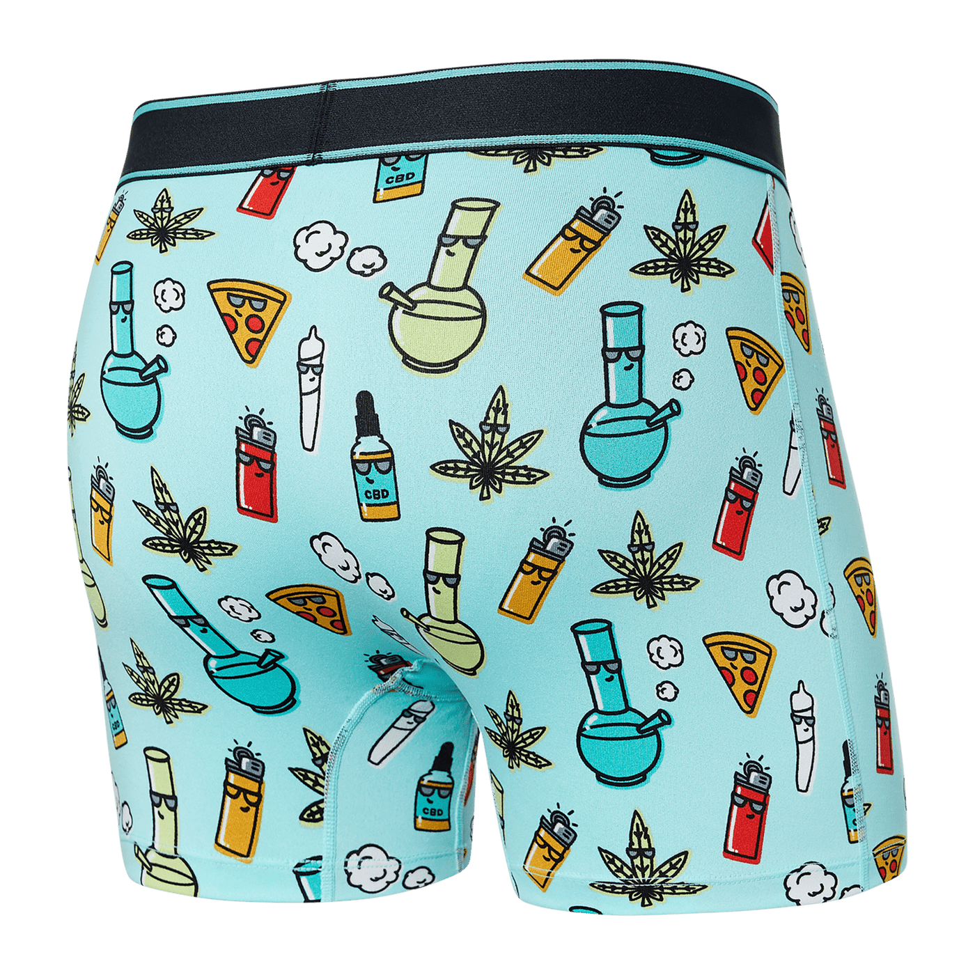 Saxx Daytripper Boxers - Best Buds - Aqua Splash - TheHockeyShop.com