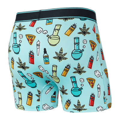 Saxx Daytripper Boxers - Best Buds - Aqua Splash - TheHockeyShop.com