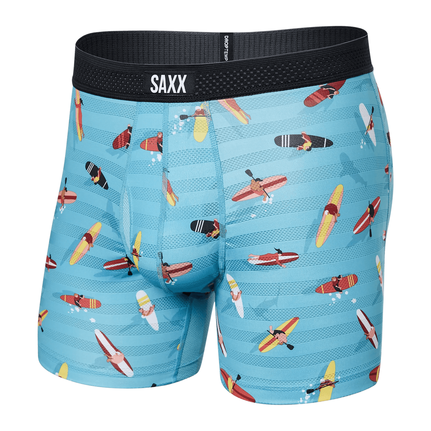 Saxx DropTemp Cool Mesh Boxers - Paddlers Blue - TheHockeyShop.com