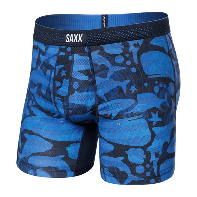 Saxx DropTemp Cool Mesh Boxers - Voyager Navy - TheHockeyShop.com