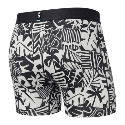 Saxx DropTemp Cooling Cotton Boxers - Beach Tiles - Black - TheHockeyShop.com