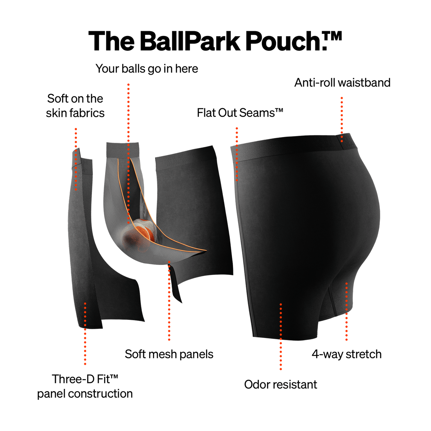 Saxx Quest Quick Dry Mesh Boxers - Back Mountainscape - TheHockeyShop.com