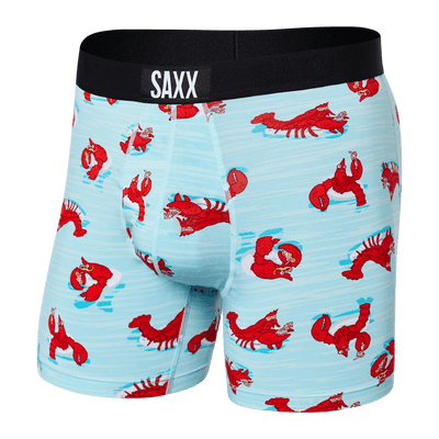 Saxx Ultra Boxers - Lobster Lounger Aqua - The Hockey Shop Source For Sports