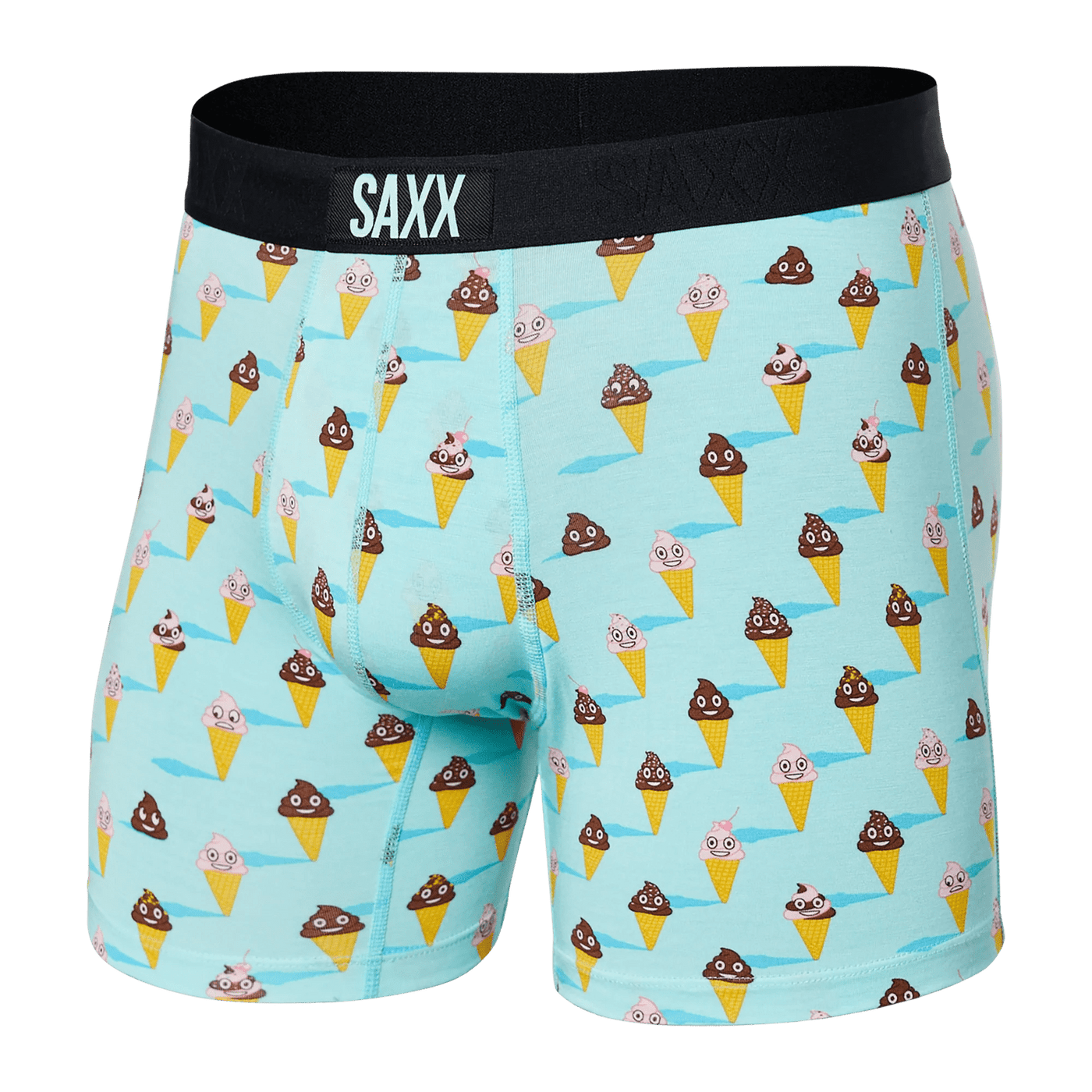 Saxx Vibe Boxers - Ice Cream Surprise - Aqua - TheHockeyShop.com