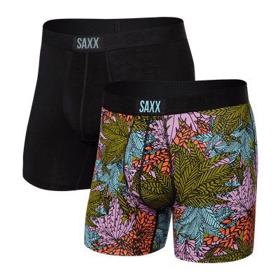 Saxx Vibe Boxers - Sub Tropic / Black (2 Pack) - TheHockeyShop.com