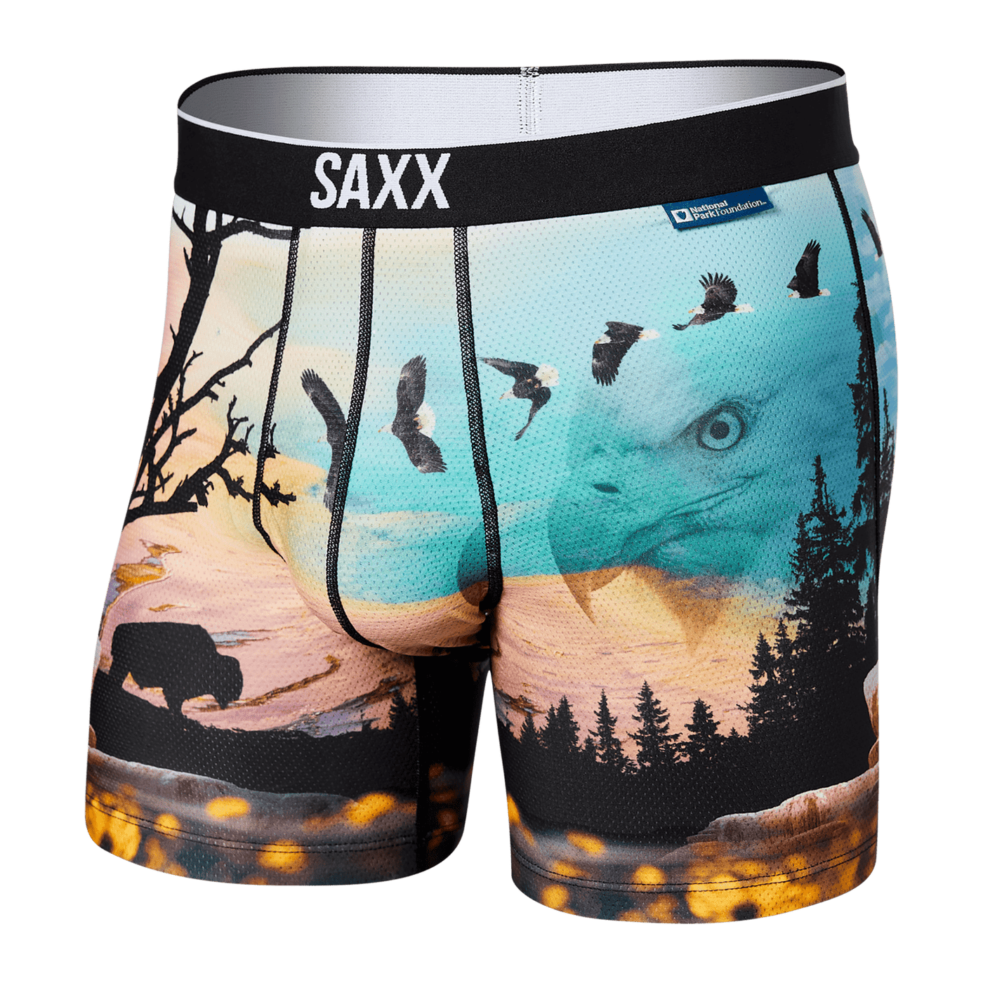 Saxx Vibe Boxers - Midnight Tropics