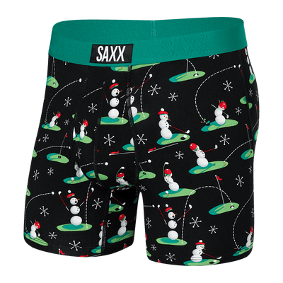 Saxx Ultra Boxers - 18 Ho-Ho Holes-Black - The Hockey Shop Source For Sports