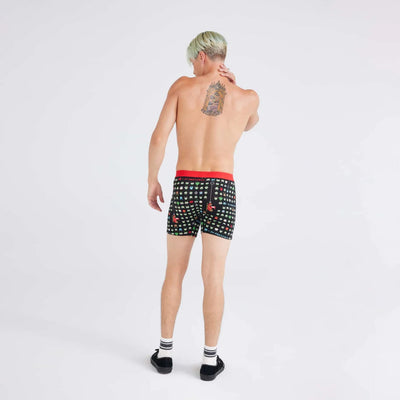 Saxx Ultra Boxers - Sleigh Invaders - Black - TheHockeyShop.com