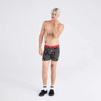 Saxx Ultra Boxers - Sleigh Invaders - Black - TheHockeyShop.com