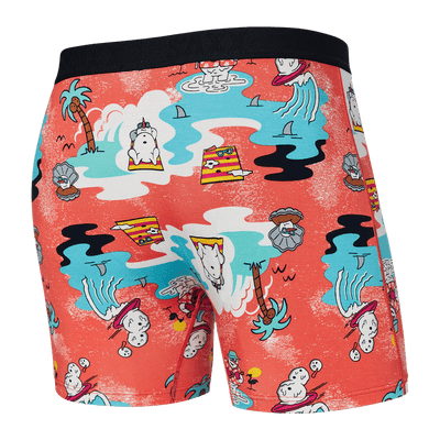Saxx Ultra Boxers -Snow Days-Hot Coral - TheHockeyShop.com