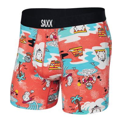 Saxx Ultra Boxers -Snow Days-Hot Coral - TheHockeyShop.com