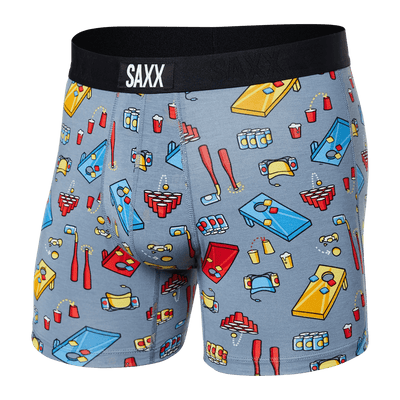 Saxx Vibe Boxers - Beer Olympics-Grey - The Hockey Shop Source For Sports