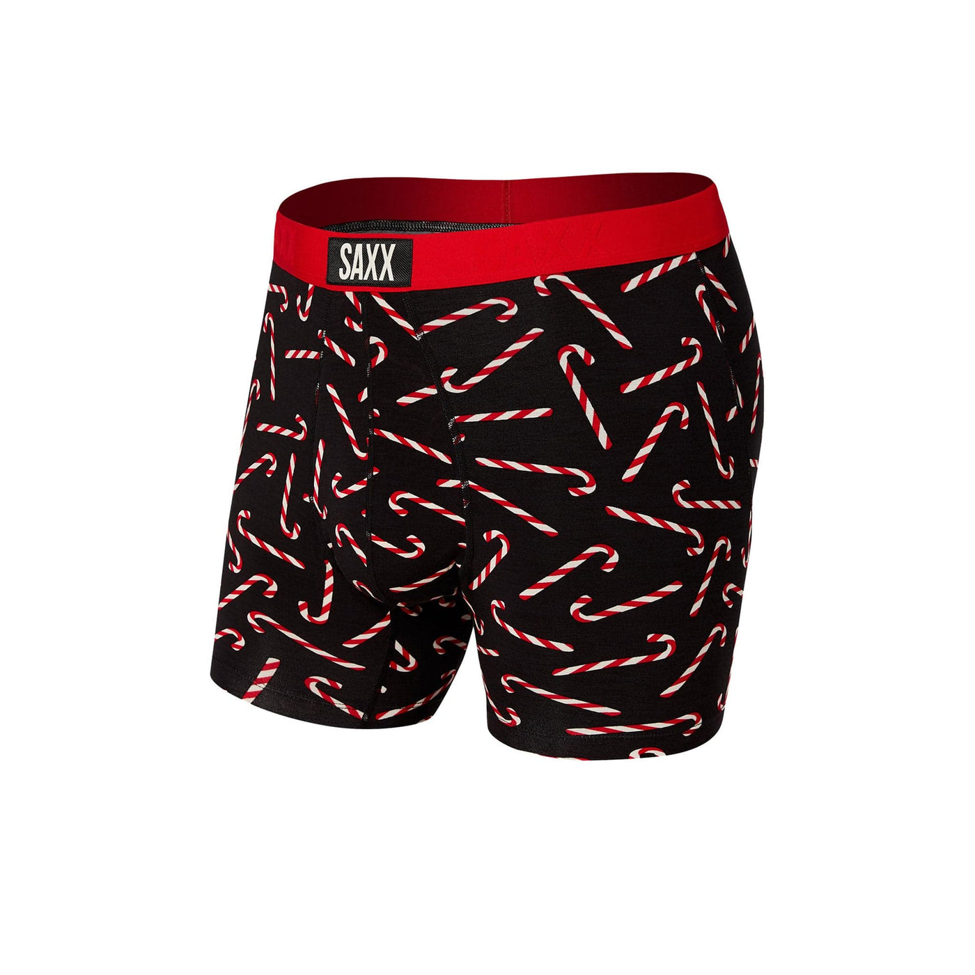 Saxx Vibe Boxers - Black Candy Canes