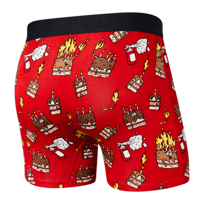 Saxx Vibe Boxers - Fired Up-Red - The Hockey Shop Source For Sports