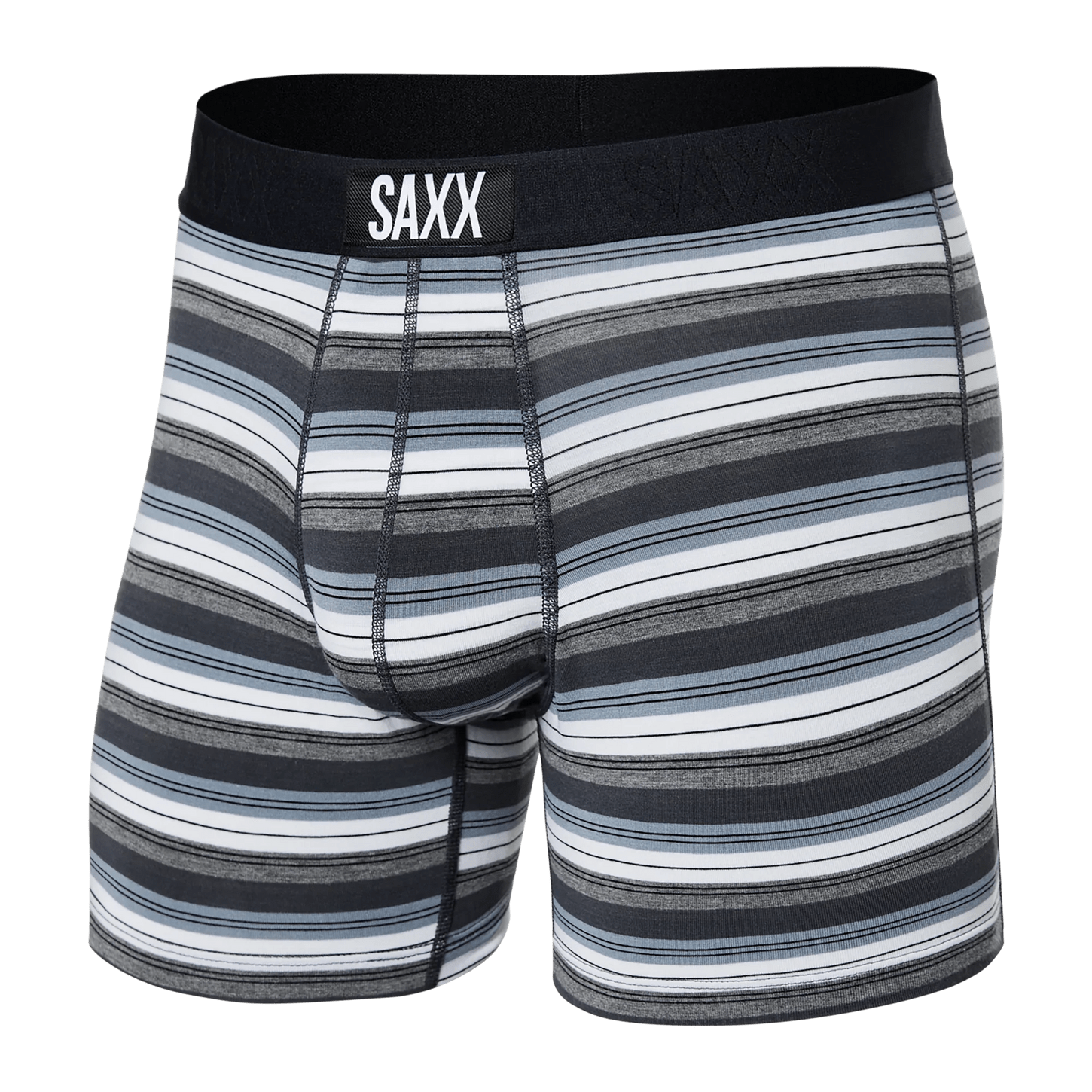Saxx Vibe Boxers - Freehand Stripe - Grey