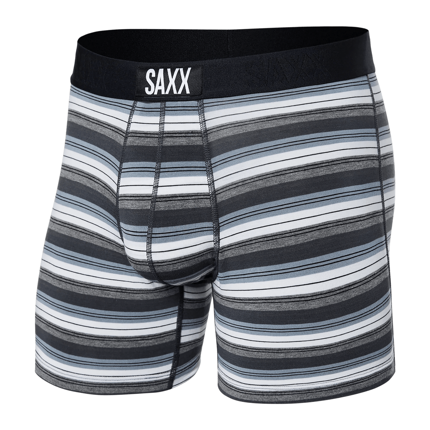 Saxx Vibe Boxers - Freehand Stripe-Grey - The Hockey Shop Source For Sports