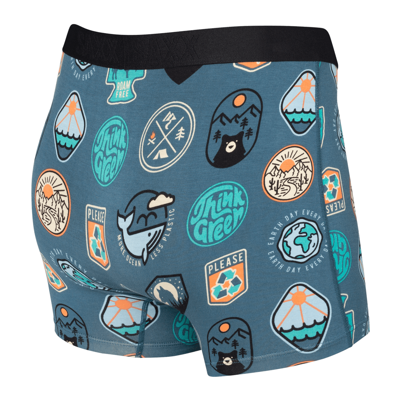 Saxx Vibe Boxers - Navy Everyday is Earthday - The Hockey Shop Source For Sports