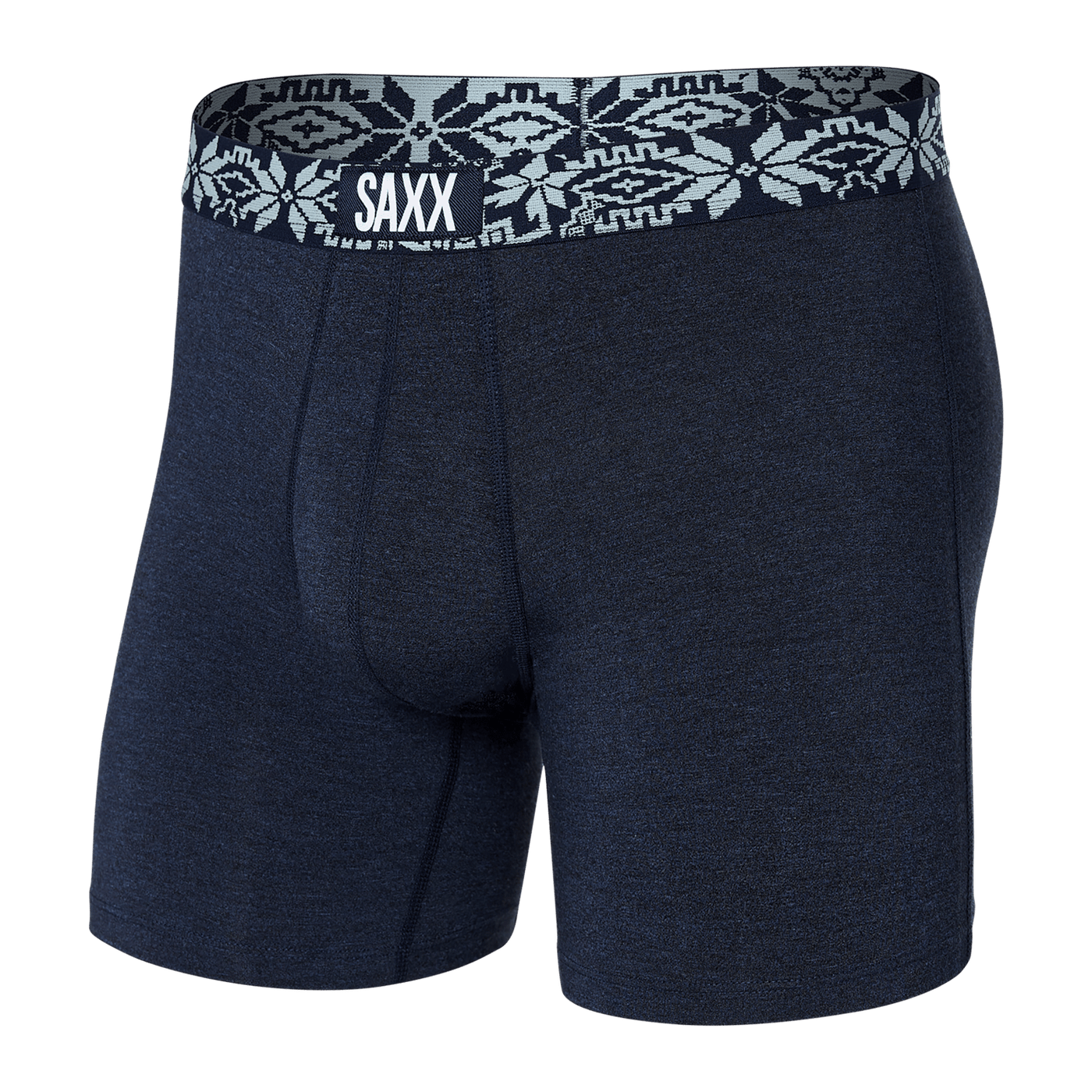 Saxx Vibe Boxers - Navy Heather/Holiday WB - The Hockey Shop Source For Sports