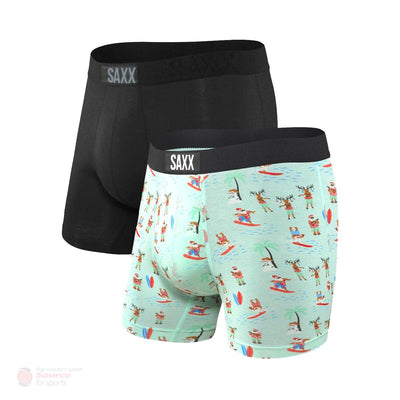 Saxx Vibe Boxers - Santa / Black (2 Pack)