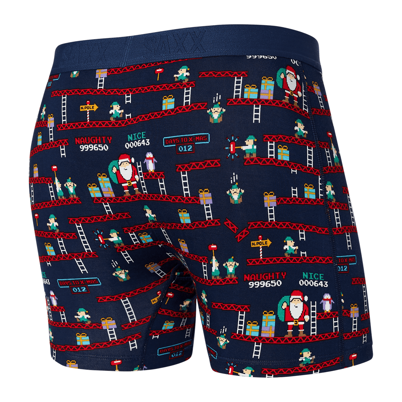 Saxx Vibe Boxers - Santa's Workshop-Navy - The Hockey Shop Source For Sports