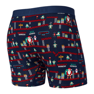 Saxx Vibe Boxers - Santa's Workshop-Navy - The Hockey Shop Source For Sports