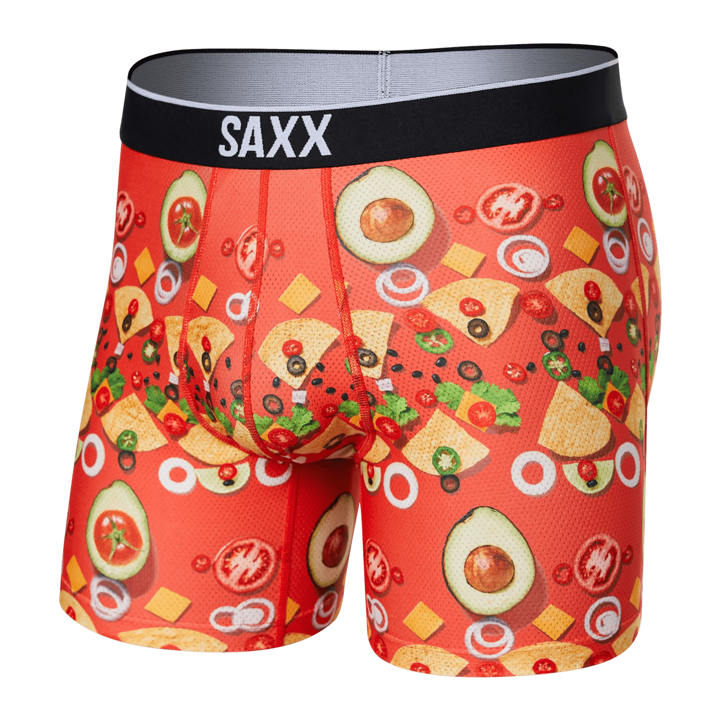 Saxx Volt Boxers - Deconstructed Nachos - Red