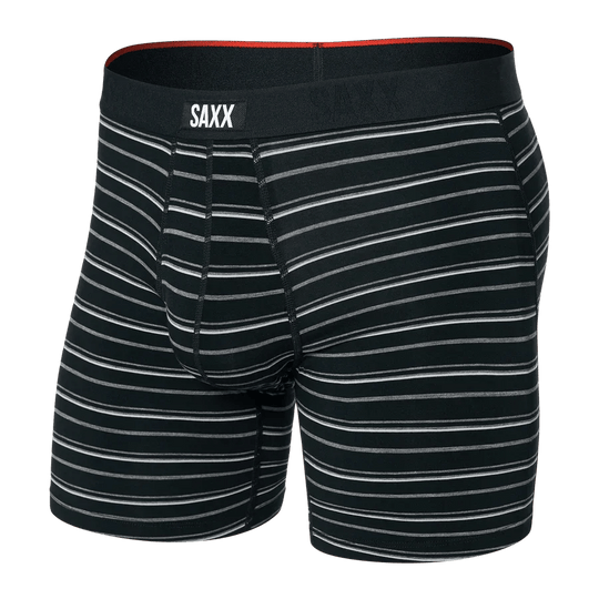 Saxx Vibe Xtra Soft Comfort Boxers - Black Coast Stripe M - The Hockey Shop