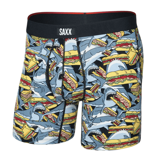 Saxx Vibe Xtra Soft Comfort Boxers - Shark Sub-Grey M - The Hockey Shop