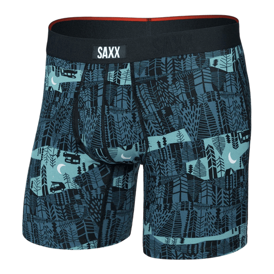 Saxx Vibe Xtra Soft Comfort Boxers - The Clearing-Storm Blue M - The Hockey Shop
