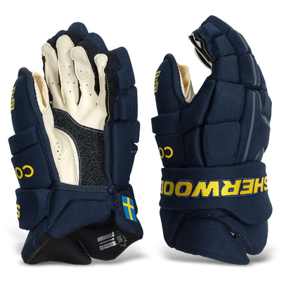 Sherwood Code Encrypt Pro 4-Nations Senior Hockey Gloves - TheHockeyShop.com