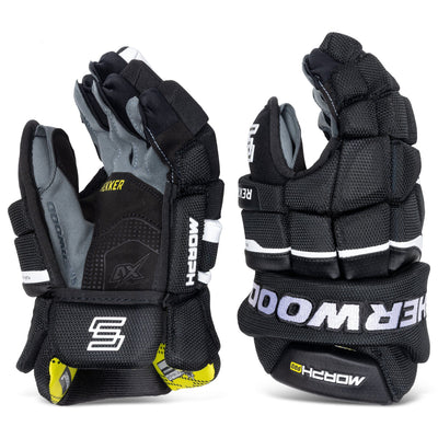 Sherwood Rekker Morph Pro Junior Hockey Gloves - TheHockeyShop.com