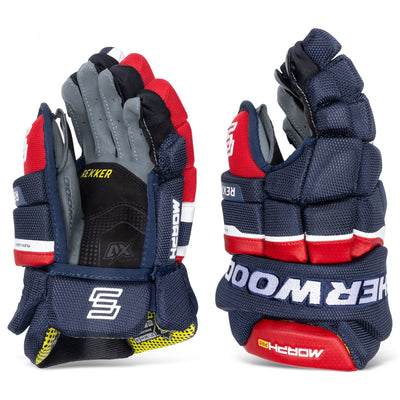 Sherwood Rekker Morph Pro Junior Hockey Gloves - TheHockeyShop.com