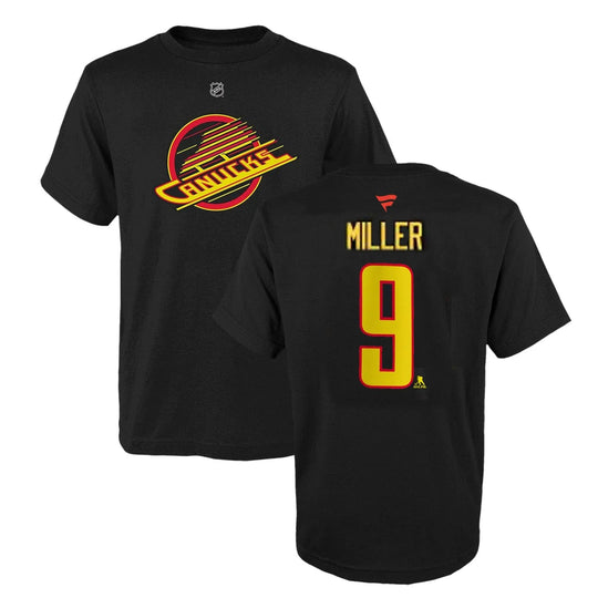 Fanatics Auth N&N Mens Shirt - Vancouver Canucks Third JT Miller Black / L - The Hockey Shop